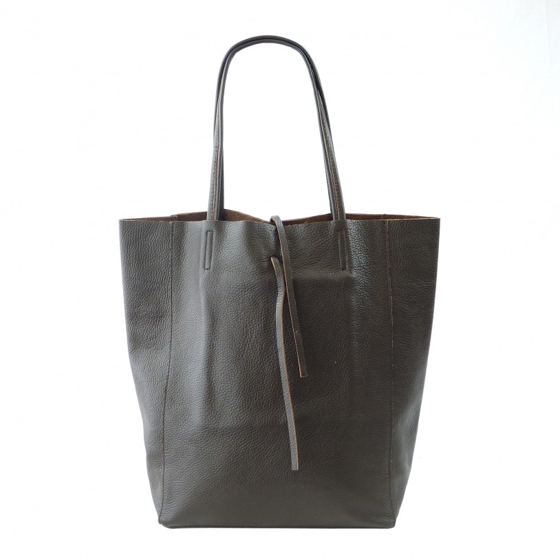 Women's Shoulder Bag Shopper in Grained cowhide SHGL2615