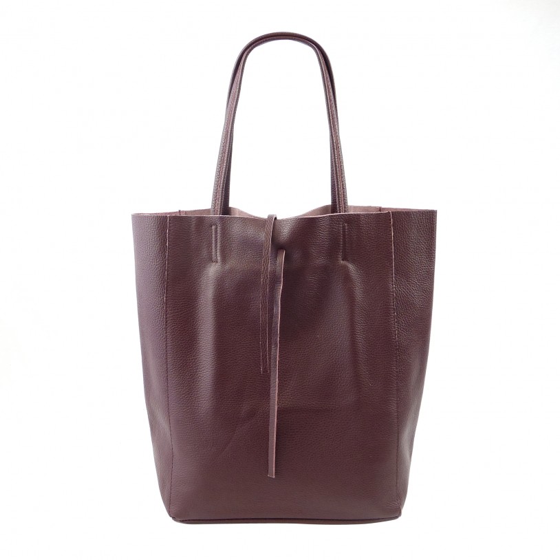 Women's Shoulder Bag Shopper in Grained cowhide SHGL2615
