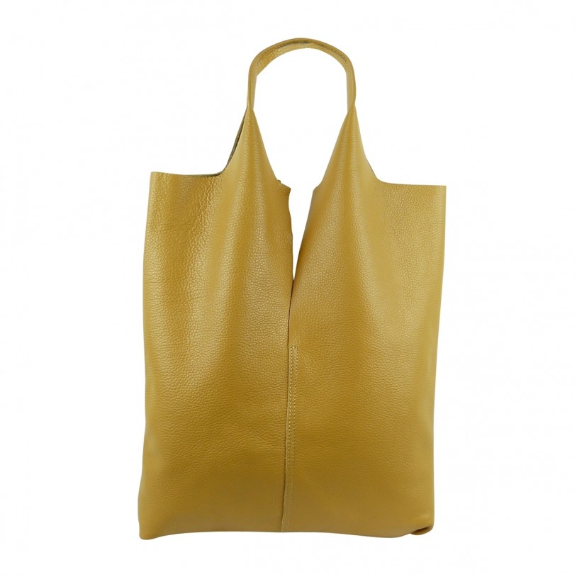 Italian Lady's Shoulder Bag Shopper in Grained cowhide SHGL333
