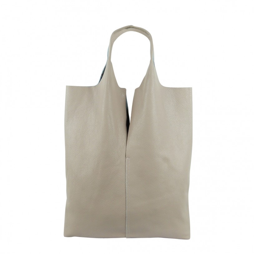 Italian Lady's Shoulder Bag Shopper in Grained cowhide SHGL333